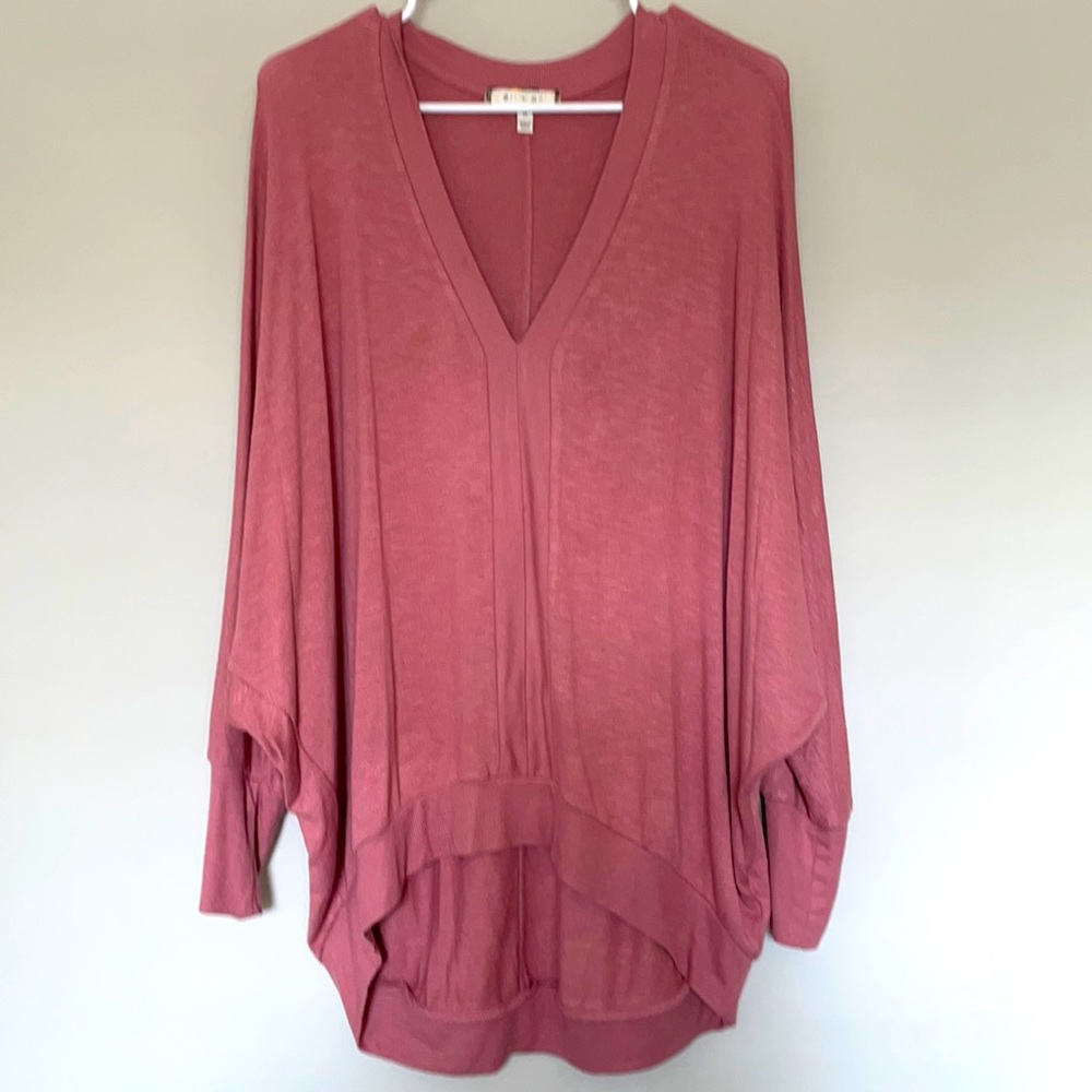 ERI & ALI Hi-Lo Dolman Sleeve Top